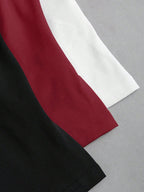 Conjunto 3 Tops Femininos Mozzena Multicolor Decote Quadrado Alças Grossas Slim Fit