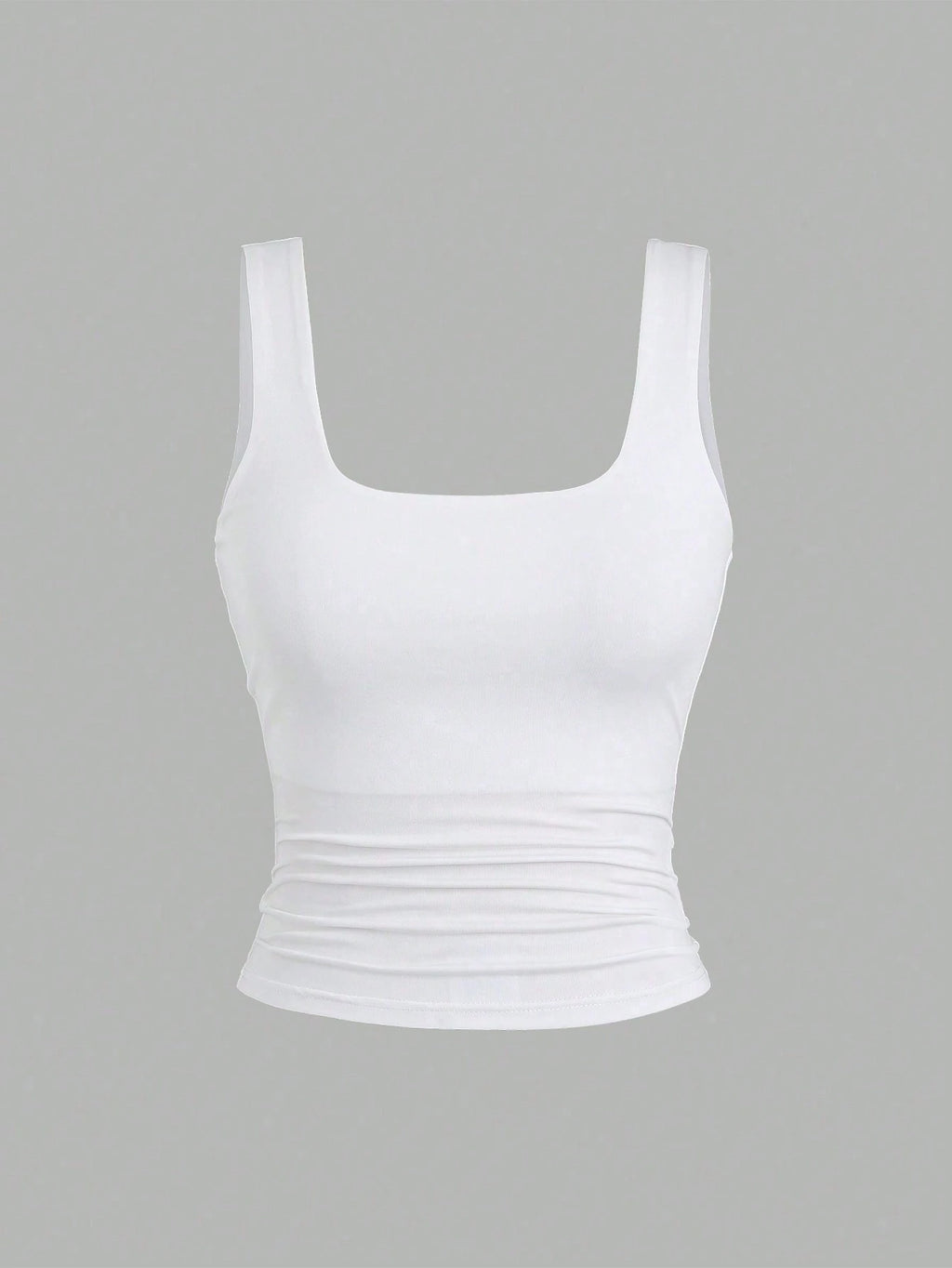 Conjunto 3 Tops Femininos Mozzena Multicolor Decote Quadrado Alças Grossas Slim Fit