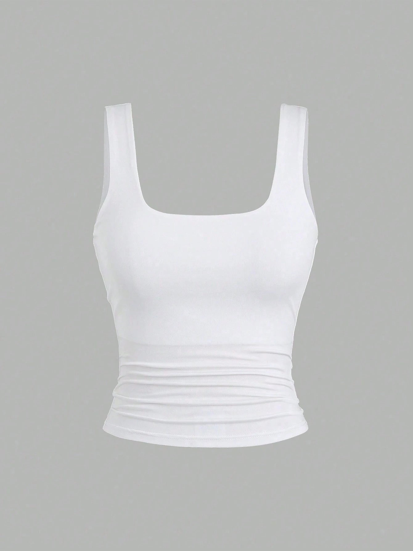 Conjunto 3 Tops Femininos Mozzena Multicolor Decote Quadrado Alças Grossas Slim Fit