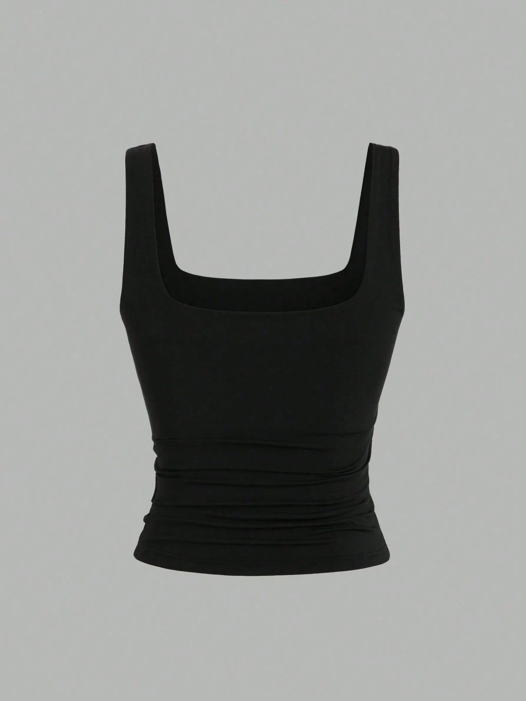 Conjunto 3 Tops Femininos Mozzena Multicolor Decote Quadrado Alças Grossas Slim Fit