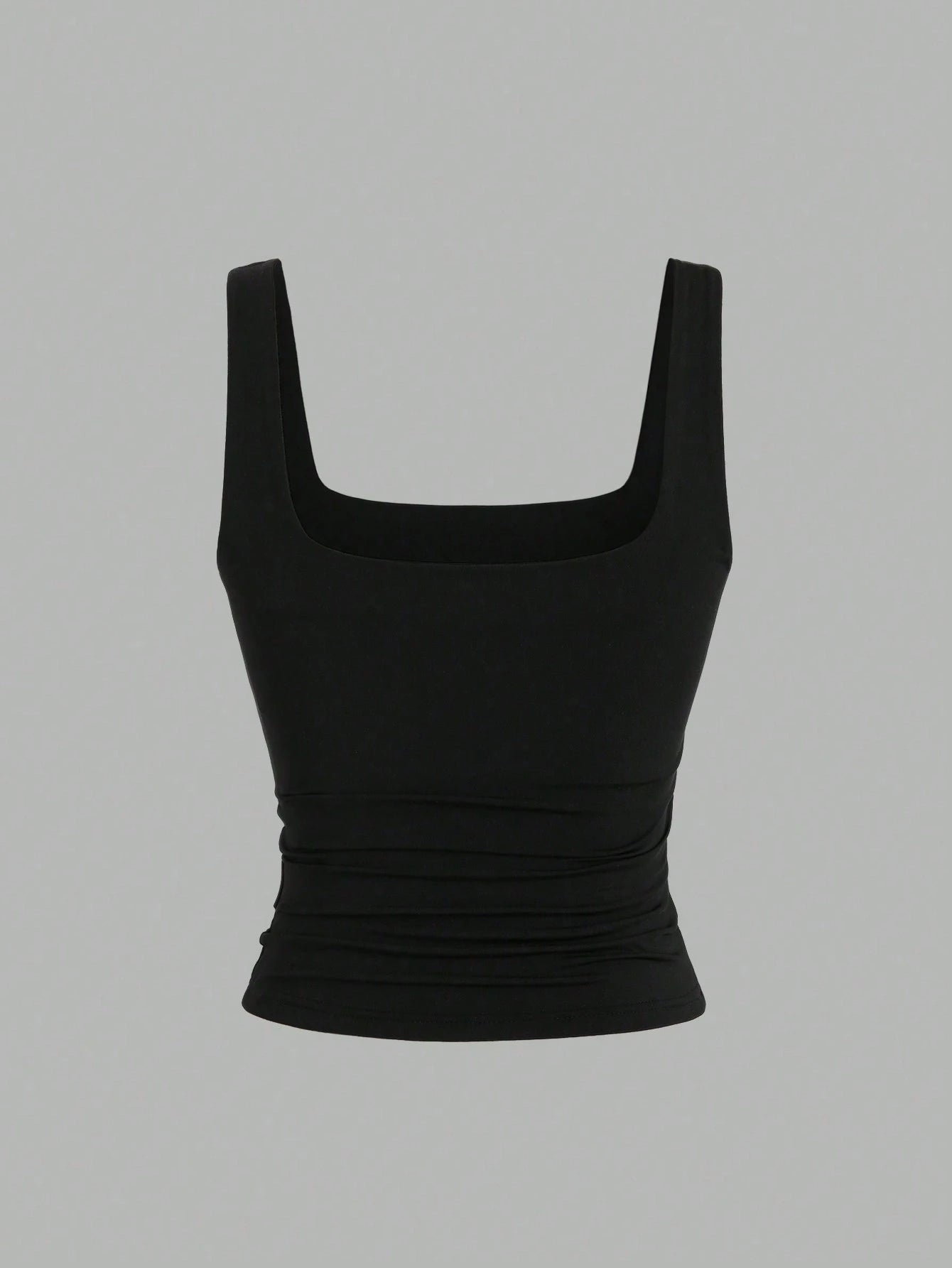 Conjunto 3 Tops Femininos Mozzena Multicolor Decote Quadrado Alças Grossas Slim Fit